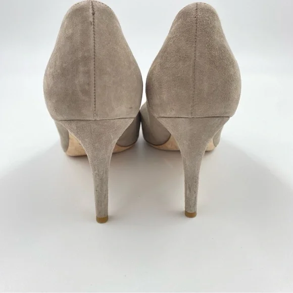 MM Lafleur Vanessa Pump EU 38 US 7.5/8 Suede Leather Heels Pointed Toe - Picture 7 of 11